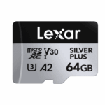 64GB - Lexar® Professional SILVER PLUS microSDXC™ UHS-I Card