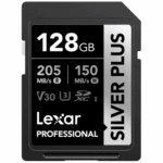 128GB - Lexar® Professional SILVER PLUS SDXC™ UHS-I Card