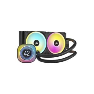 CORSAIR iCUE LINK H100i LCD 240mm AIO Liquid CPU Cooler - Black - CW-9061007-WW