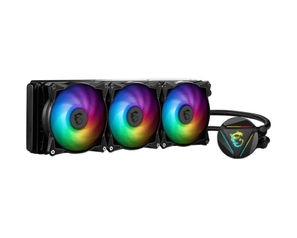 MSI MAG Series CORELIQUID 360R, aRGB CPU Liquid Cooler (AIO): Rotatable Blockhead MCL 2004