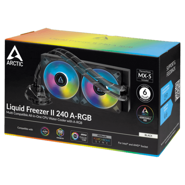 ARCTIC Liquid Freezer II 240mm ARGB Black (LGA1700+AM5) ACFRE00093A - Image 3