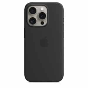 Apple MT1A3FE/A iPhone 15 Pro Silicone Case with MagSafe - Black