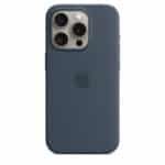 Apple MT1D3FE/A iPhone 15 Pro Silicone Case with MagSafe - Storm Blue