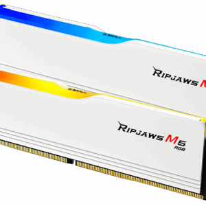 G.SKILL Ripjaws M5 RGB 32GB (2*16GB) DDR5-6400MHz CL36 Desktop Memory Kit  Matte White-F5-6400J3648F16GX2-RM5RW