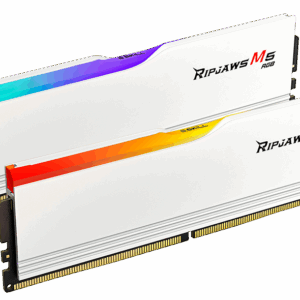 G.SKILL Ripjaws M5 RGB 32GB (2*16GB) DDR5-6000MHz CL36 Desktop Memory Kit Matte White-F5-6000J3636F16GX2-RM5RW