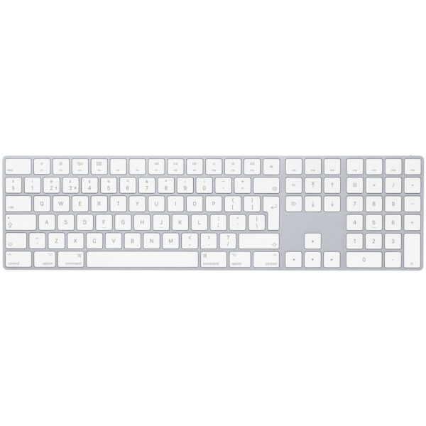 APPLE MXCJ3MB/A Magic Keyboard with Numeric Keypad - British English - Silver
