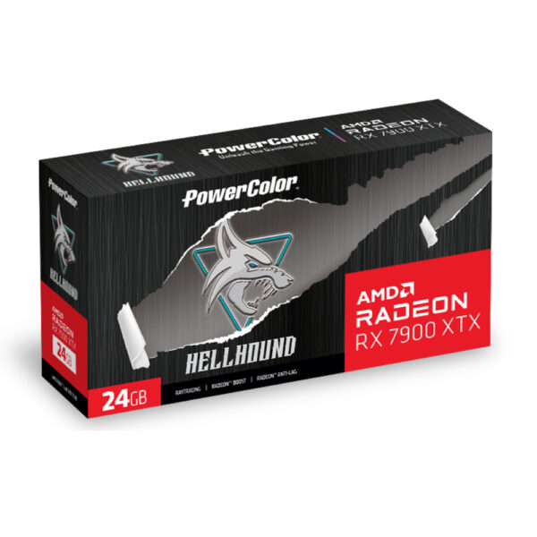 PowerColor RX7900XTX 24G-L/OC Hellhound RX 7900 XTX 24GB Gaming Graphics Card - Image 2