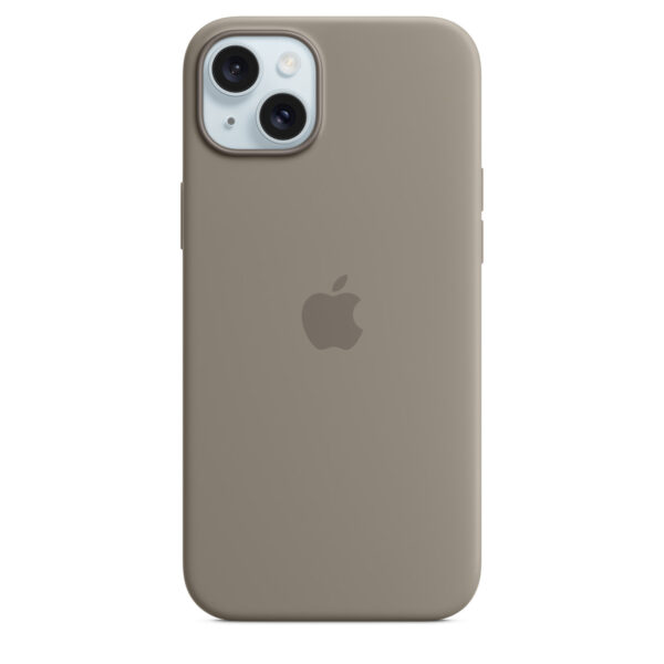 Apple MXQU3FE/A iPhone 15 Plus Silicone Case with MagSafe - Clay