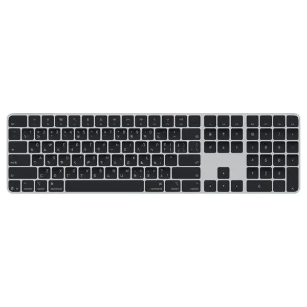 APPLE MXK83MO/A Magic Keyboard with Touch ID and Numeric Keypad for Mac models with Apple silicon - Chinese (Zhuyin) - Black Keys