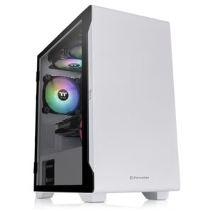 THERMALTAKE CA-1Q9-00S6WN-00 S100 MATX CASE WITH TG - SNOW