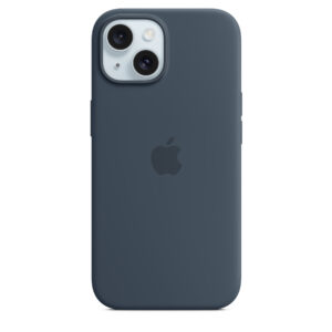 Apple MXPF3FE/A iPhone 15 Silicone Case with MagSafe - Storm Blue