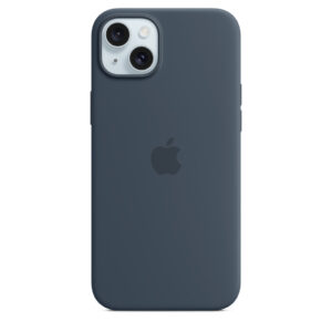 Apple MXQT3FE/A iPhone 15 Plus Silicone Case with MagSafe - Storm Blue
