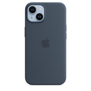 Apple MW5T3FE/A iPhone 14 Silicone Case with MagSafe - Storm Blue