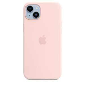 Apple MW523FE/A iPhone 14 Plus Silicone Case with MagSafe - Chalk Pink