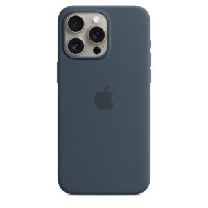 Apple MT1P3FE/A iPhone 15 Pro Max Silicone Case with MagSafe - Storm Blue