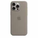 Apple MT1Q3FE/A iPhone 15 Pro Max Silicone Case with MagSafe - Clay