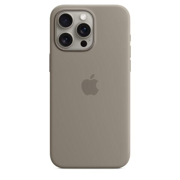 Apple MT1Q3FE/A iPhone 15 Pro Max Silicone Case with MagSafe - Clay