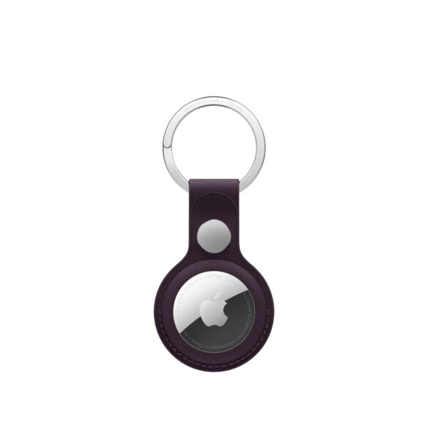 Apple MA7K4FE/A AirTag FineWoven Key Ring - Blackberry