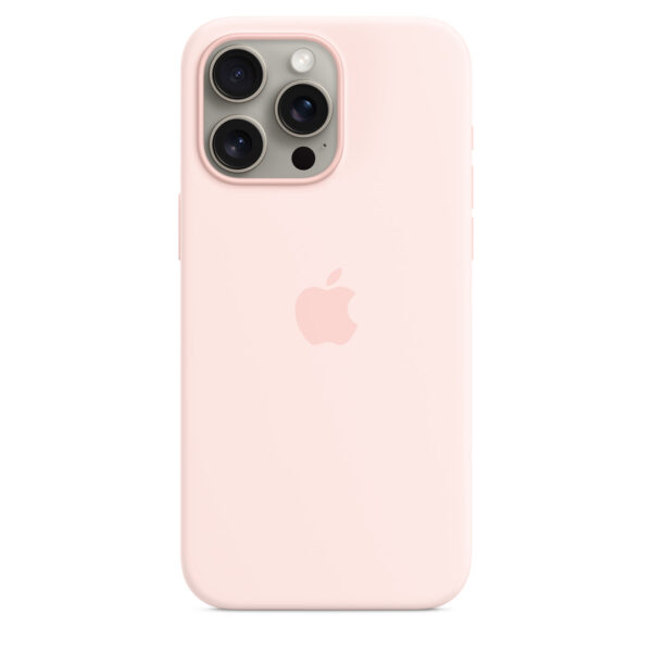 Apple MT1U3FE/A iPhone 15 Pro Max Silicone Case with MagSafe - Light Pink