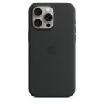 Apple MT1M3FE/A iPhone 15 Pro Max Silicone Case with MagSafe - Black