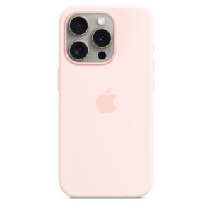 Apple MT1F3FE/A iPhone 15 Pro Silicone Case with MagSafe - Light Pink