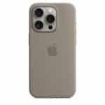 Apple MT1E3FE/A iPhone 15 Pro Silicone Case with MagSafe - Clay