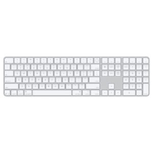 Apple MXK73ZA/A Magic Keyboard with Touch ID and Numeric Keypad for Mac models with Apple silicon - US English - White Keys
