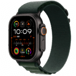 APPLE MYPR3FE/A 49mm Dark Green Alpine Loop -Medium - Black Titanium Finish