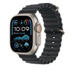 APPLE MXTL3FE/A 49mm Black Ocean Band - Natural Titanium Finish