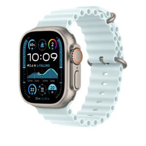 APPLE MXTF3FE/A 49mm Ice Blue Ocean Band - Natural Titanium Finish