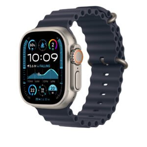 APPLE MXTH3FE/A 49mm Navy Ocean Band - Natural Titanium Finish
