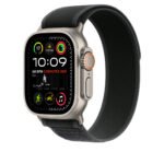 APPLE MXTR3FE/A 49mm Black Trail Loop-M/L - Natural Titanium Finish