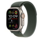 APPLE MXTP3FE/A 49mm Green Trail Loop-M/L - Natural Titanium Finish