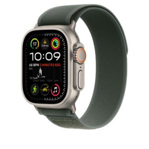 APPLE MXTP3FE/A 49mm Green Trail Loop-M/L - Natural Titanium Finish