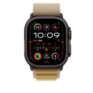 APPLE MYQ23FE/A 49mm Tan Alpine Loop -Large - Black Titanium Finish