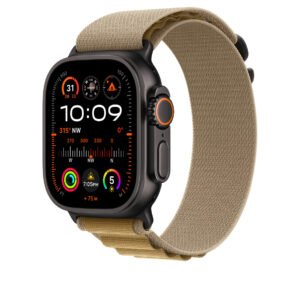 APPLE MYQ03FE/A 49mm Tan Alpine Loop -Small - Black Titanium Finish