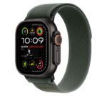 APPLE MYQ33FE/A 49mm Green Trail Loop-S/M - Black Titanium Finish