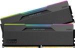 KLEVV CRAS XR5 RGB DDR5 U-DIMM 48GB (2 x 24GB) 6000MHz CL30 Desktop Memory – Black – KLVP-KD5KGUD80-60A300G