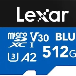 Lexar BLUE Series 512GB microSDXC UHS-I U3 V30 A2 Memory Card-LEXAR-LMSBLUE512G-BNANG
