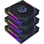 Lian Li UNI FAN TLLCD120 Black Triple Pack 12TLLCD3B LL 4042