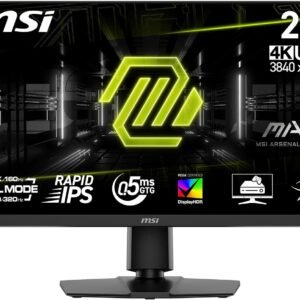 MSI MAG 272URDF E16 27″ Dual Mode UHD‑160 Hz / FHD‑320 Hz Flat Rapid IPS Gaming Monitor