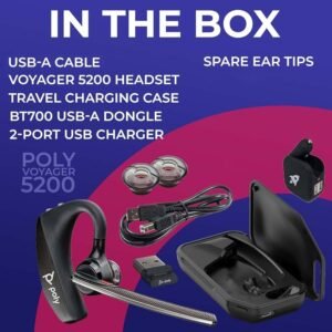 Poly Voyager 5200 UC Headset with BT700 206110-102