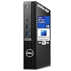 Dell OptiPlex 7010 Micro Form Factor Desktop Computer 512GB, 8GB, I5-13600T