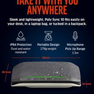 POLY SYNC 10, SY10 USB-A/C 219654-01