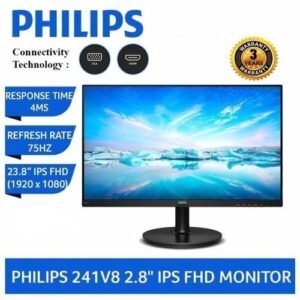 PHILIPS MONITOR 23.8" 241V8 IPS FHD LED 75HZ VGA HDMI
