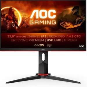 AOC 24G2Z IPS 23.8" 2*HDMI/ DP/ Adaptive Sync/ HDR/ Height Adj/ Pivot/ 240Hz/ 0.5ms