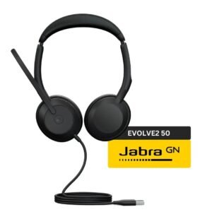 Jabra Evolve2 50 Wired Stereo Headset with Jabra Air Comfort Technology