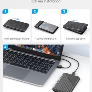 Orico 2.5 inch USB3.1 Gen1 Type-C Hard Drive Enclosure 1)Material: ABS 2)Color: Black/Blue/Pink/Whit