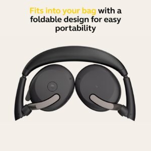 Jabra Evolve2 65 Flex Wireless On-ear Stereo Headset - Binaural - Supra-aural - 3000 cm - Bluetooth