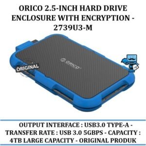 Orico Blue silica gel 2.5Inch Triple-Protection HDD Enclosure 1) Texture: ABS + silica gel 2) Color: